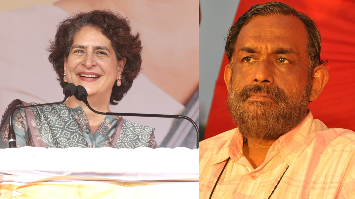 Priyanka Gandhi and Satyan Mokeri