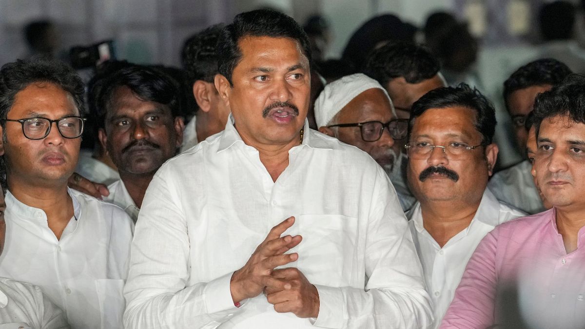 Maharashtra Congress President Nana Patole addresses the media after attending the party's CEC meeting regarding the upcoming state Assembly elections in New Delhi on October 21, 2024 | PTI 
