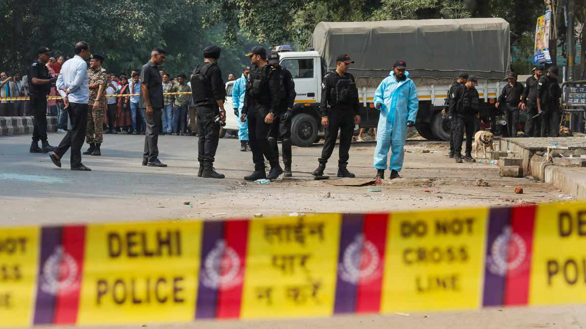 National Security Guard (NSG) personnel conduct investigation at the site after a blast was reported at Prashant Vihar, near CRPF school in Delhi's Rohini | PTI