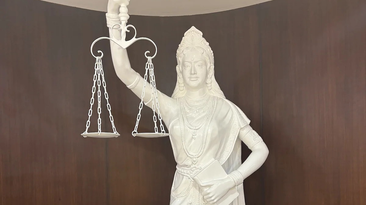 New Lady Justice statue