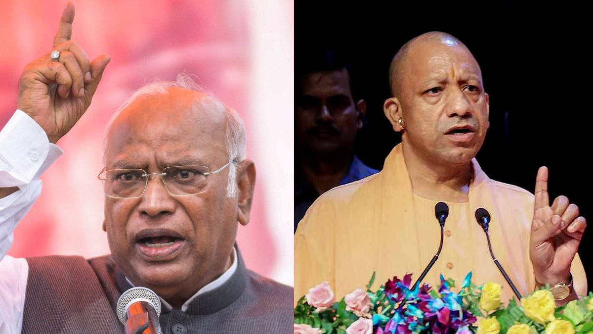Mallikarjun Kharge and Yogi Adityanath