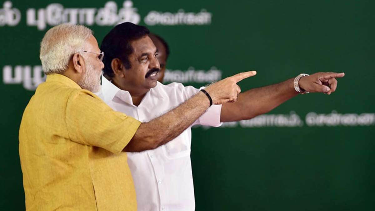 Prime Minister Narendra Modi and AIADMK leader Edappadi K. Palaniswami | PTI