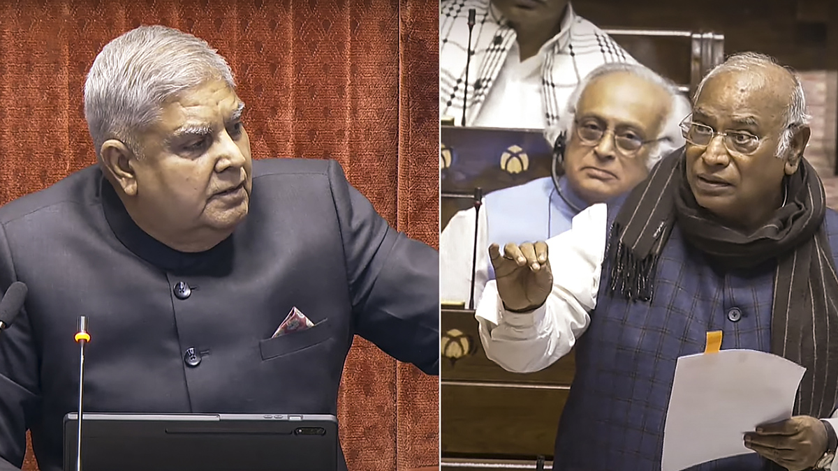 Jagdeep Dhankar and Mallikarjun Kharge