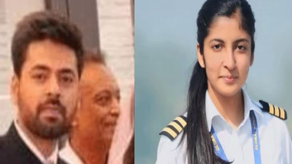 Adithya Pandit, who has been arrested for the suicide of Air India pilot Srishti Tuli (right)  | X 
