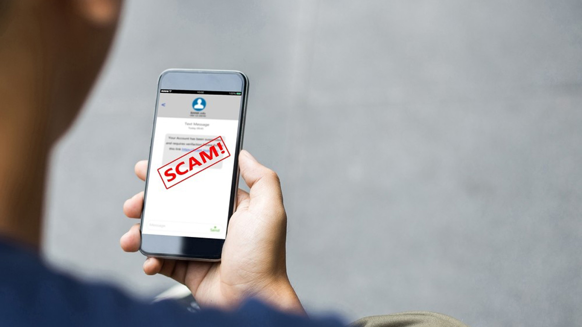 Digital scam stock image