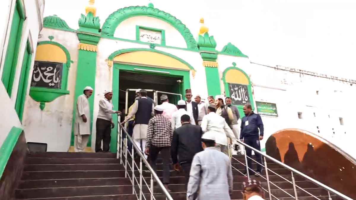 Devotees arrive at the Shahi Jama Masjid to offer prayers, in Sambhal | PTI