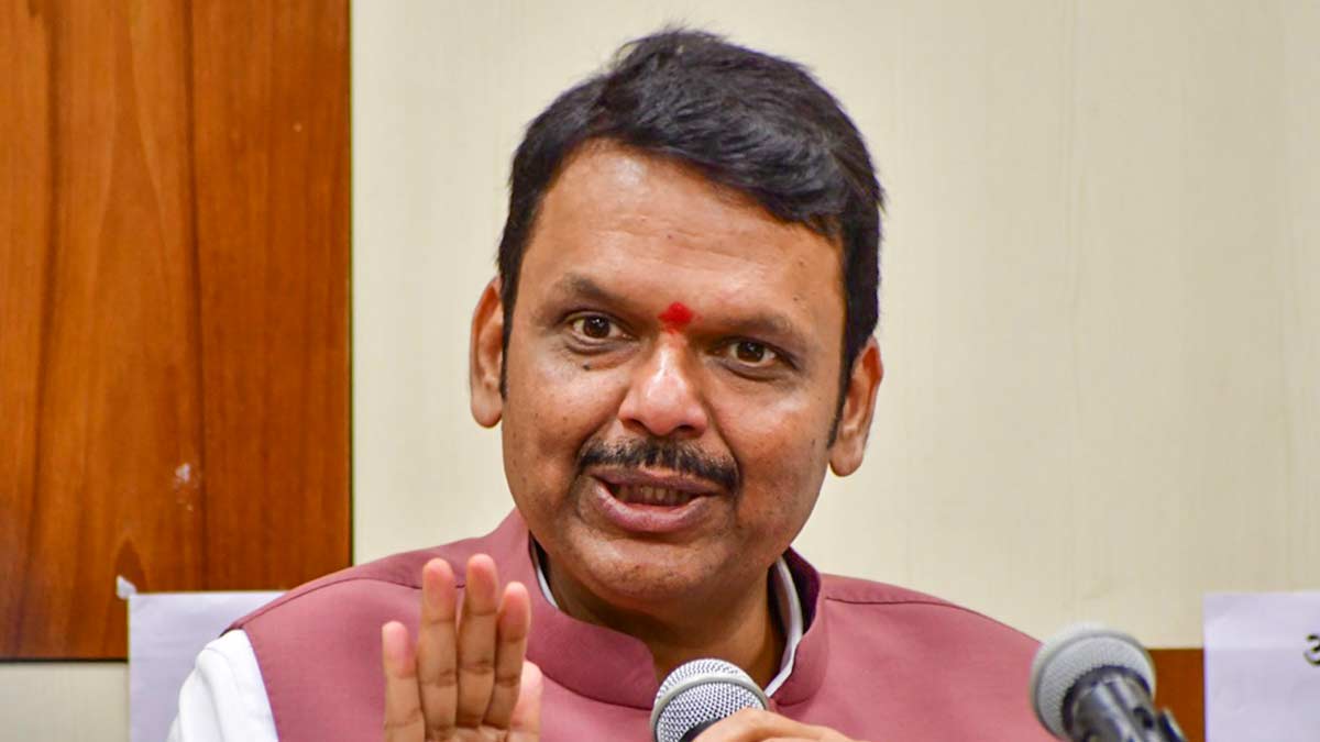 Maharashtra Chief Minister Devendra Fadnavis addresses a press conference after his swearing-in, in Mumbai | PTI