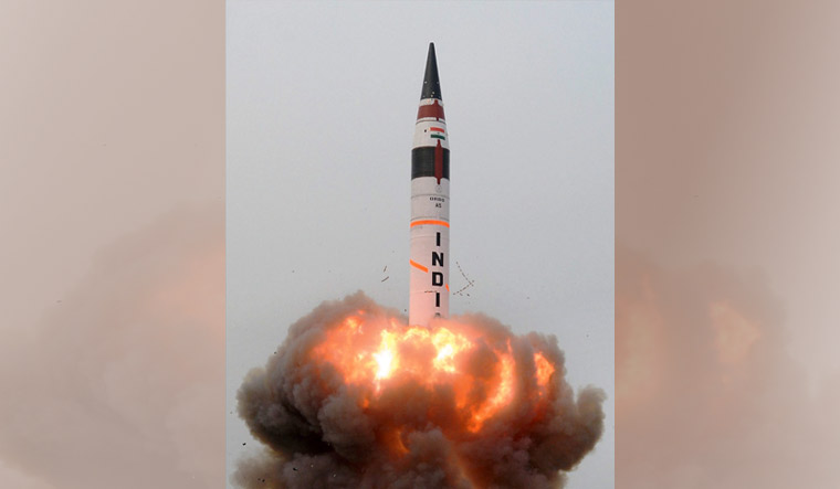 [File] Agni-V missile is displayed during Republic Day parade | AP