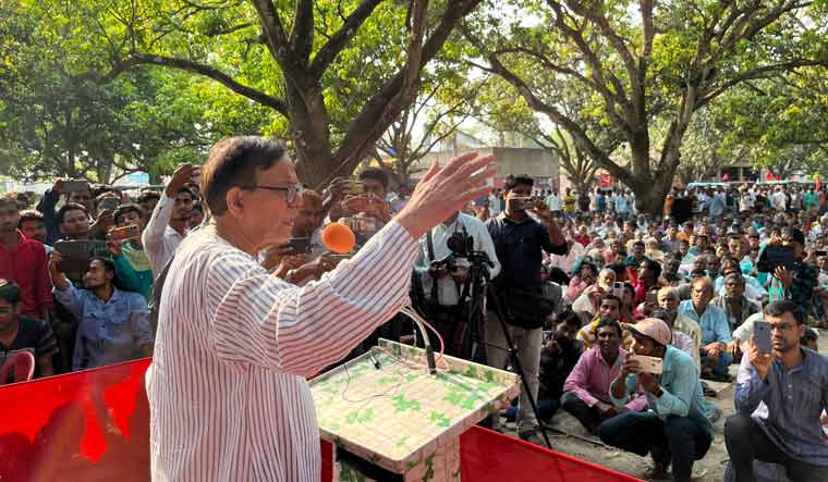 CPI(M) state secretary and Murshidabad Lok Sabha poll candidate Mohammed Salim at an election campaign in Islampur | Javed Parvesh