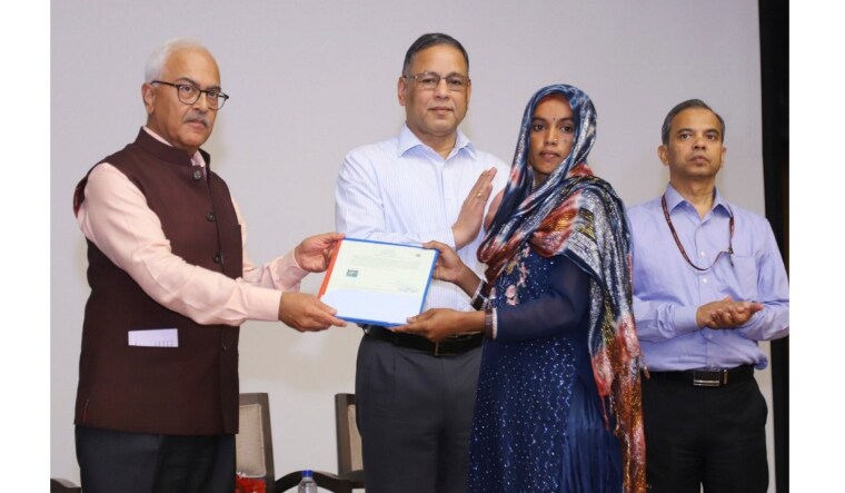 Union Home Secretary Ajay Kumar Bhalla hands over the first set of citizenship certificates under the Citizenship (Amendment) Act in New Delhi | PTI