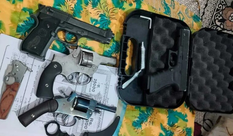 The guns that were found from a house in Aluva in Kerala | Manorama