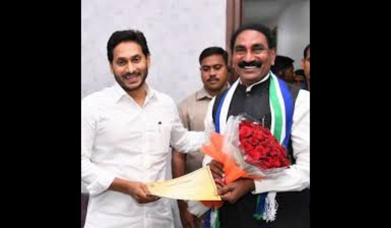 Beeda Masthan Rao with Jagan Mohan Reddy