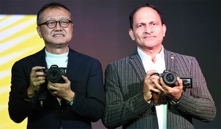 Keizo Fuji, MD, Nikon Singapore and Sajjan Kumar MD Nikon India along with video creators launch Nikon Z6 mark 3 mirrorless digital camera