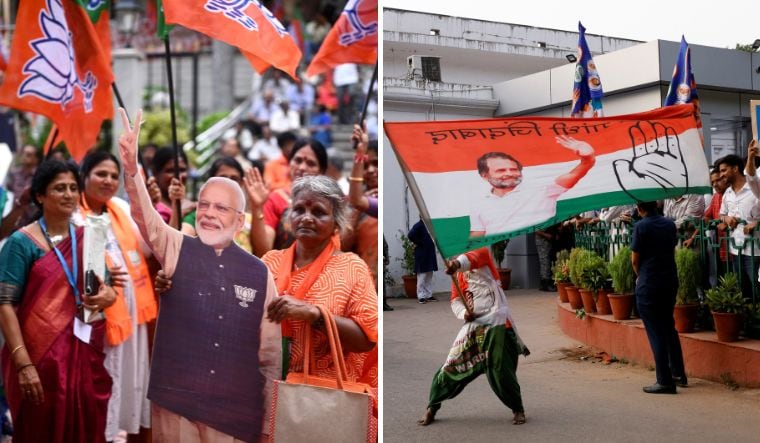 BJP got just 240 seats compared to 303 in 2019 and 282 in 2014 while Congress bagged 99 seats this time up from 44 in 2014 and 52 in 2019 | Reuters/AFP