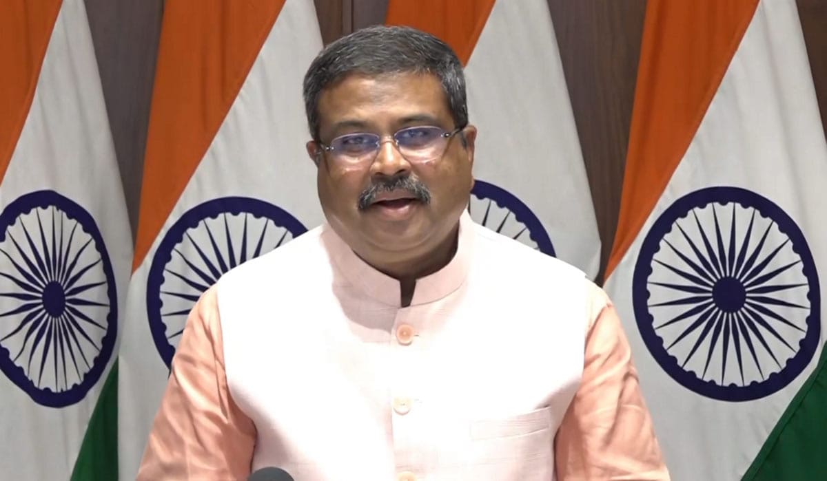Union Education Minister Dharmendra Pradhan addresses the media on NEET issue, in New Delhi | PTI
