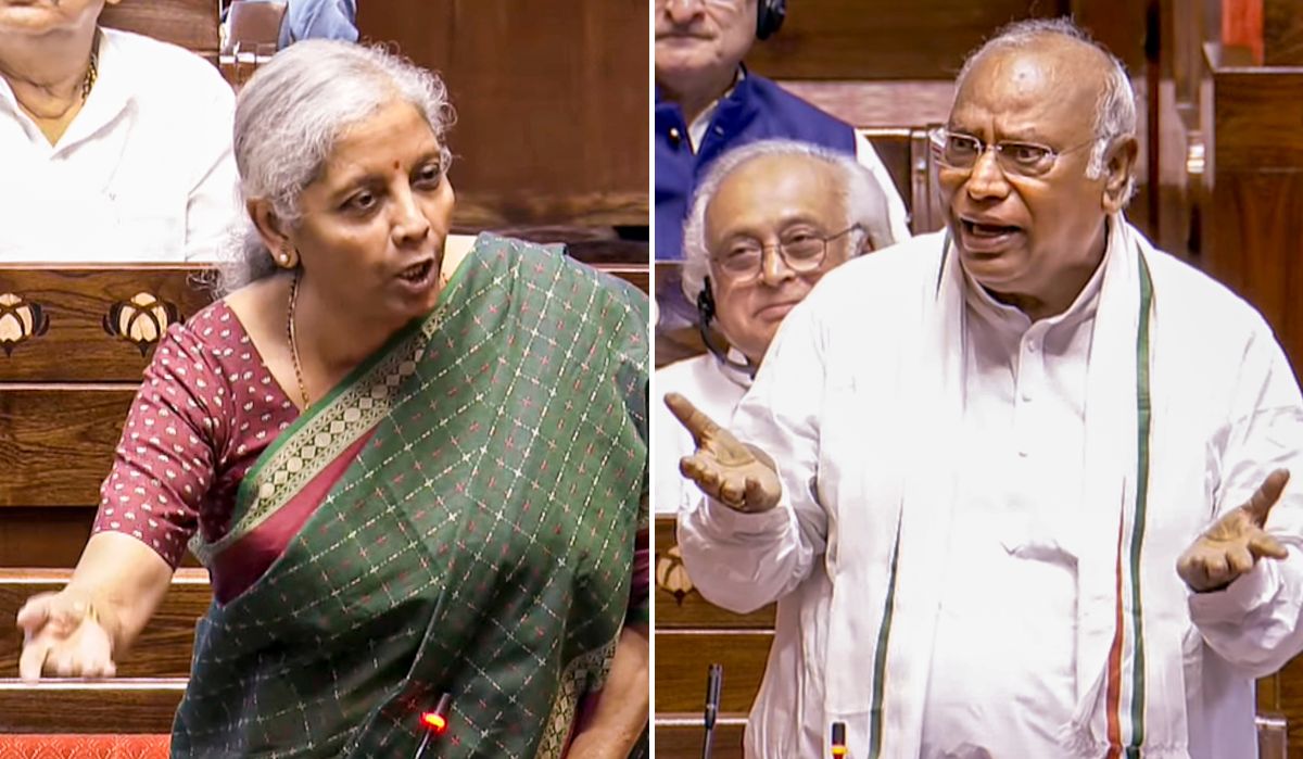 Congress President Mallikarjun Kharge slammed Finance Minister Nirmala Sitharaman for leaving certain state high and dry while she hit back, calling the allegations 'outrageous' | PTI