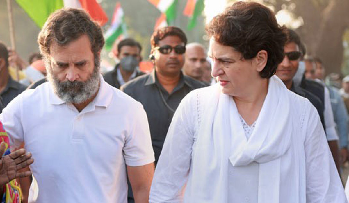 Rahul Gandhi and Priyanka Gandhi