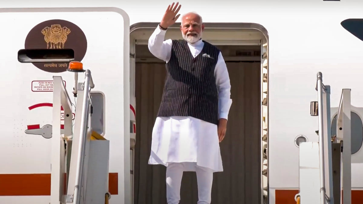 Prime Minister Narendra Modi leaves for Warsaw, Poland, from New Delhi | PTI