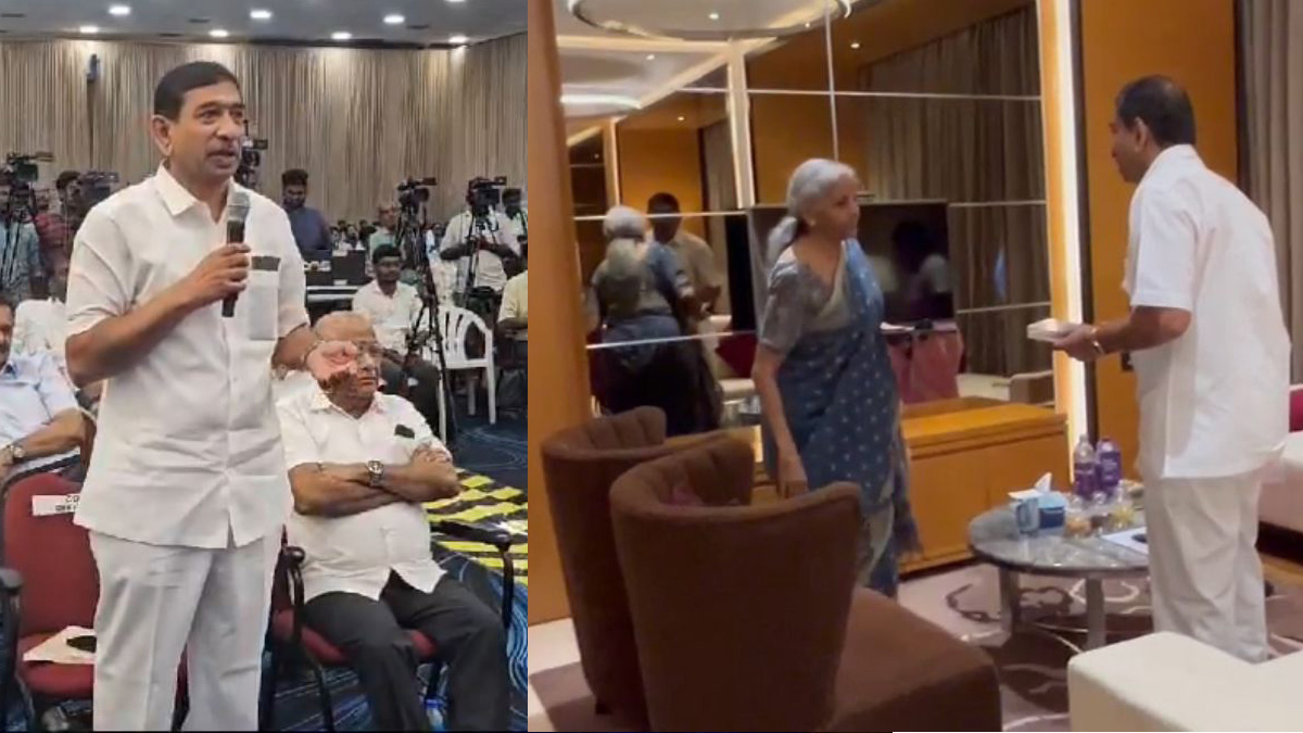 Annapoorna owner Srinivasan and Nirmala Sitharaman