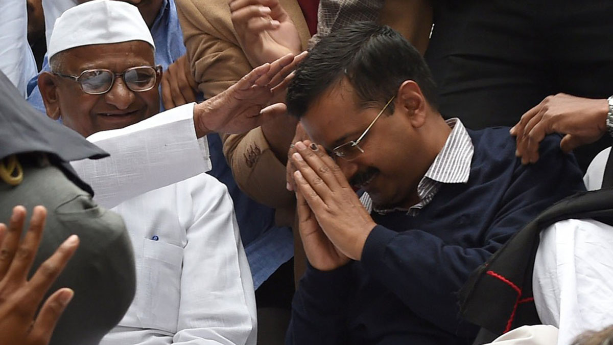Anna Hazare and Arvind Kejriwal