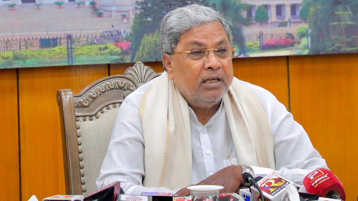 Karnataka Chief Minister Siddaramaiah 