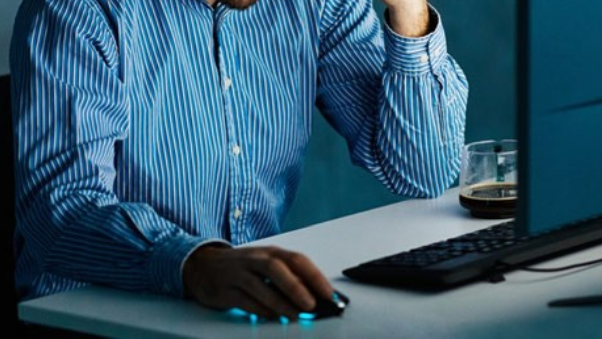 Work stress stock image