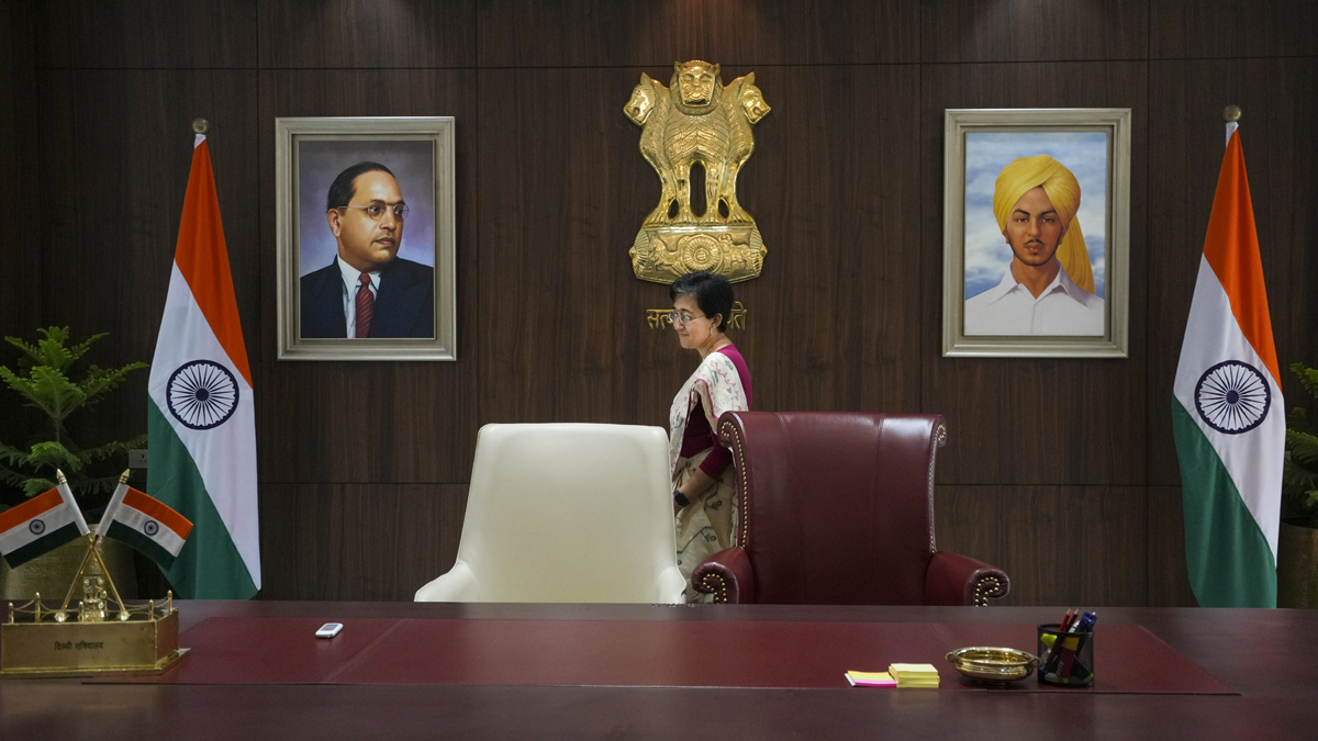 Atishi assumes charge as Delhi CM