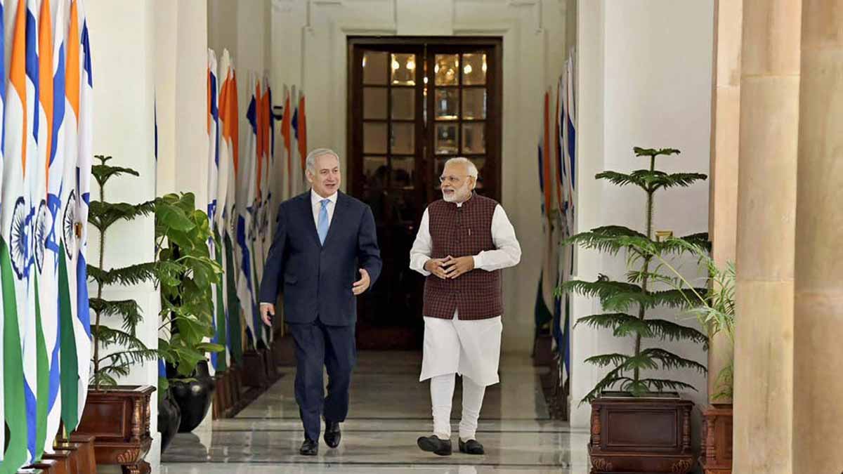 [File] Prime Minister Narendra Modi with Israel PM Benjamin Netanyahu | PTI