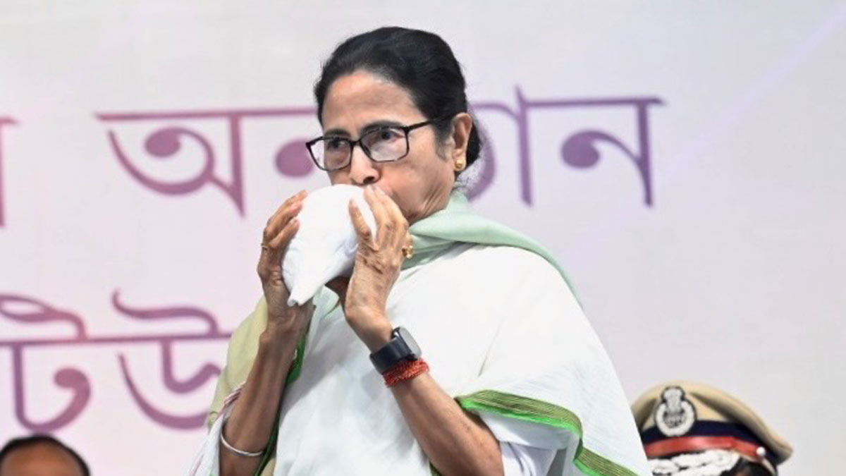 Chief Minister Mamata Banerjee during a government programme at Lalgola in Murshidabad district | PTI