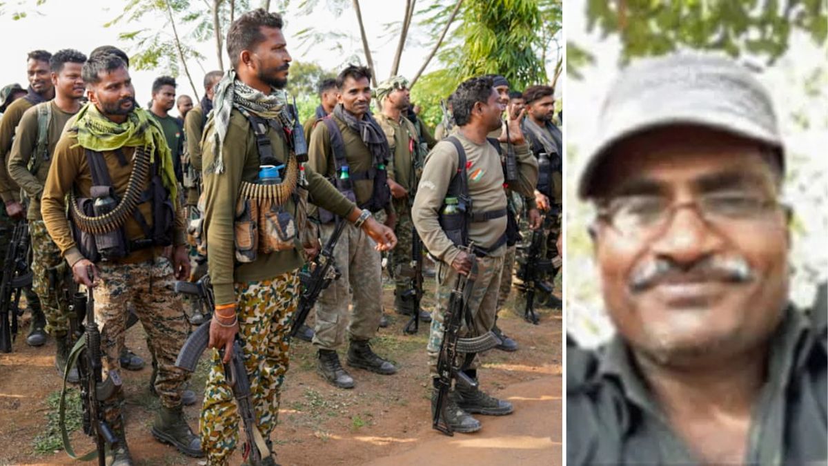 Security personnel after an encounter with Naxalites