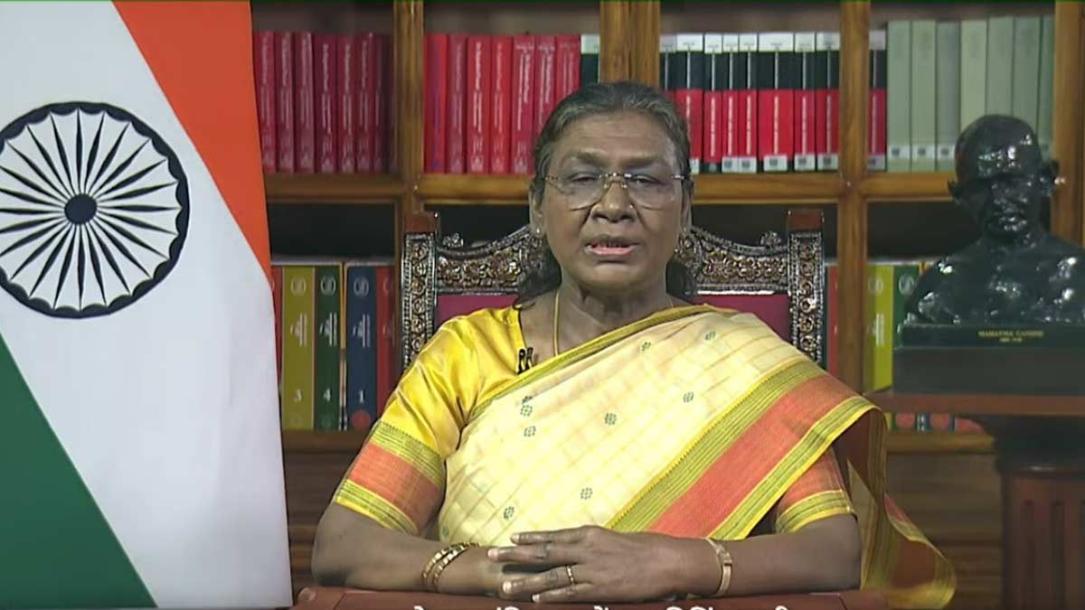 President Droupadi Murmu addressing the nation on the eve of the 76th Republic Day 