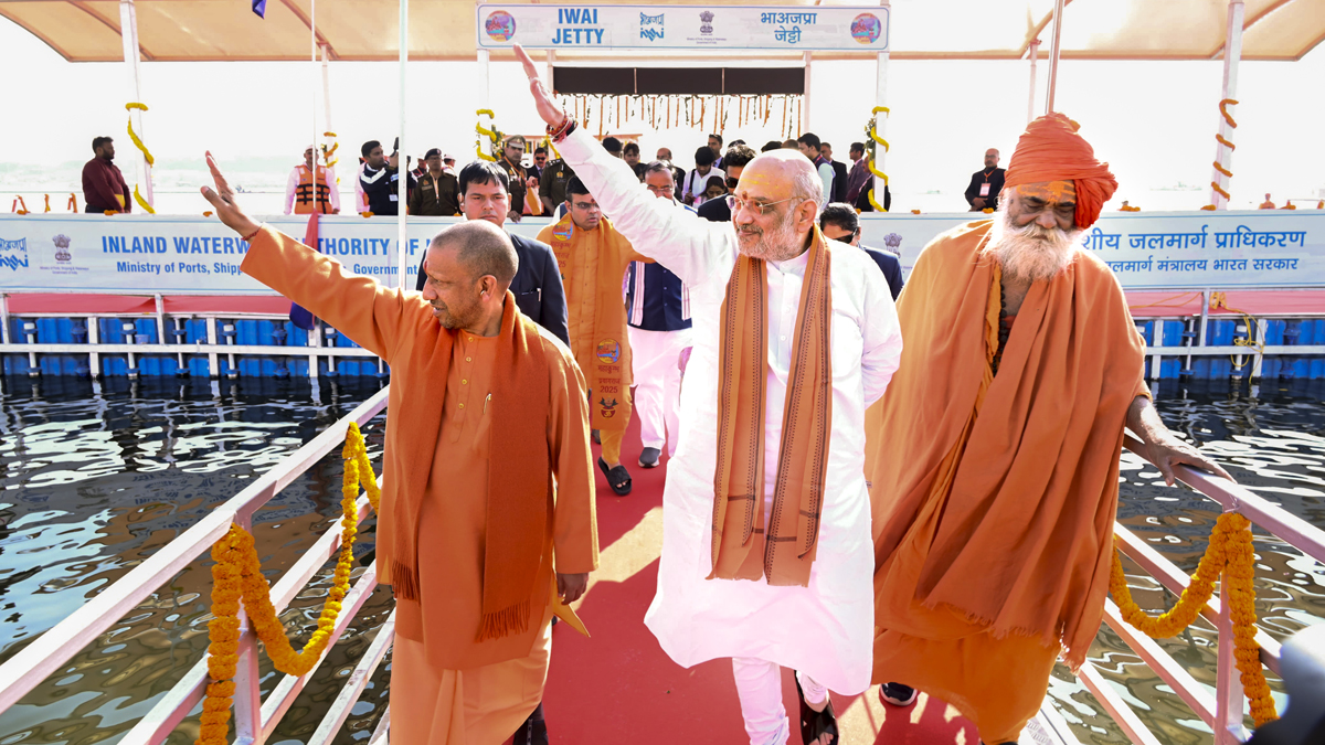 Amit Shah at Mahakumbh
