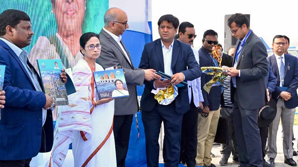 Chief Minister Mamata Banerjee during the launch of multiple developmental projects in South 24 Parganas | Salil Bera