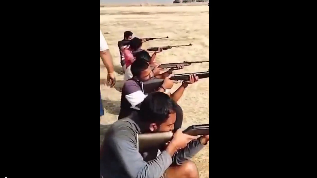 Sri Rama Sena weapons training