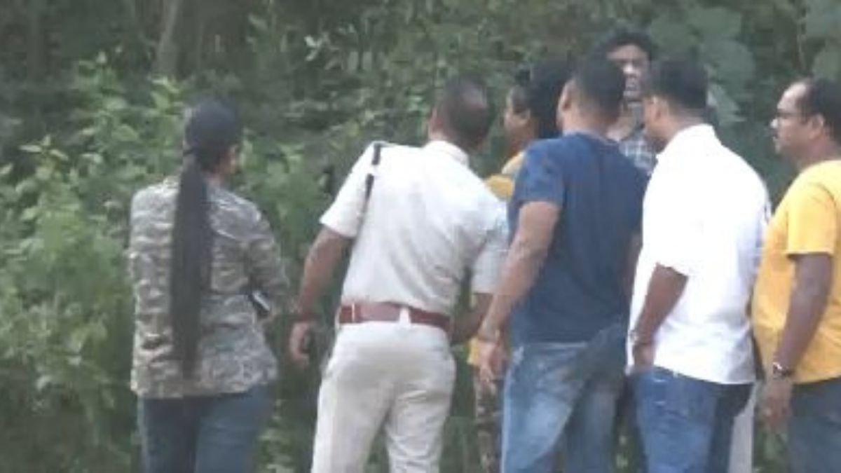 Forensic experts comb the jungle, where the gang rape of the medical student at a private college in West Bengal's Durgapur, happened | X
