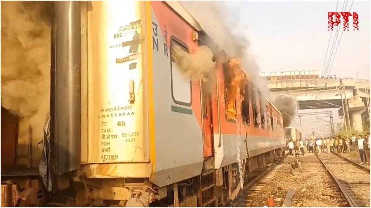 A few passengers suffered minor injuries in the fire | X