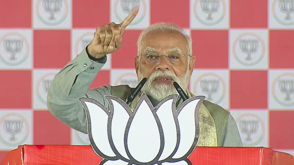 Prime Minister Narendra Modi addresses a public rally in Muzaffarpur | PTI