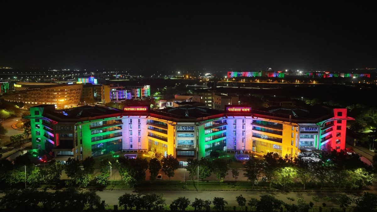 Nava Raipur adorned with lights on Independence Day 2025 (File) | X