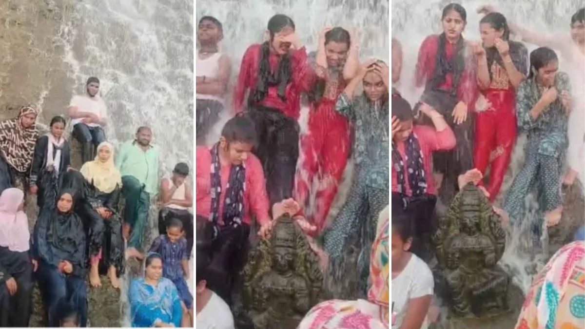 In a shocking incident, a few women tourists, who visited the Srinivasa Sagara Dam in Chikkaballapura on October 5, were seen stepping on an idol of Goddess Gangamma Devi.