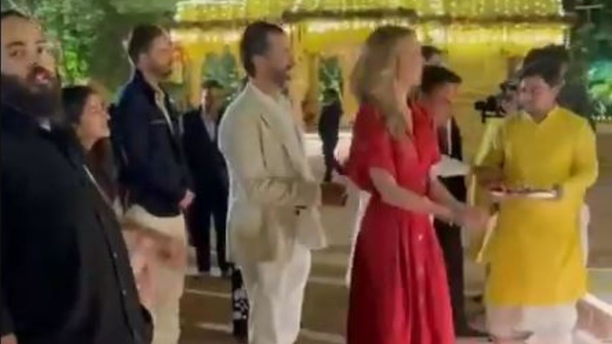 Donald Trump Jr and girlfriend Bettina Anderson at Reliance-owned Vantara animal rescue centre in Jamnagar | X 