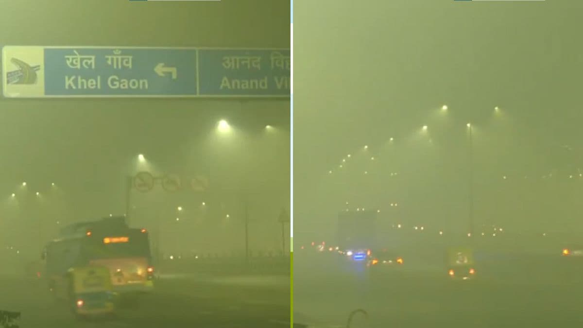 delhi-smog-near-akshardham-temple - 1