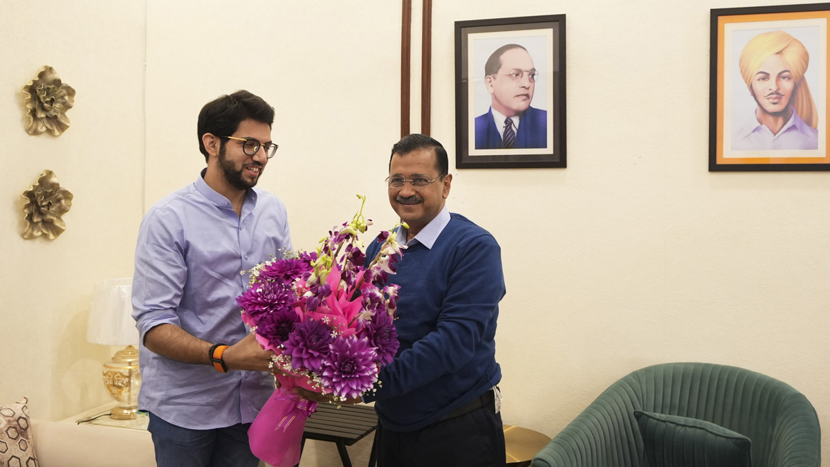 Aaditya Thackeray and Arvind Kejriwal