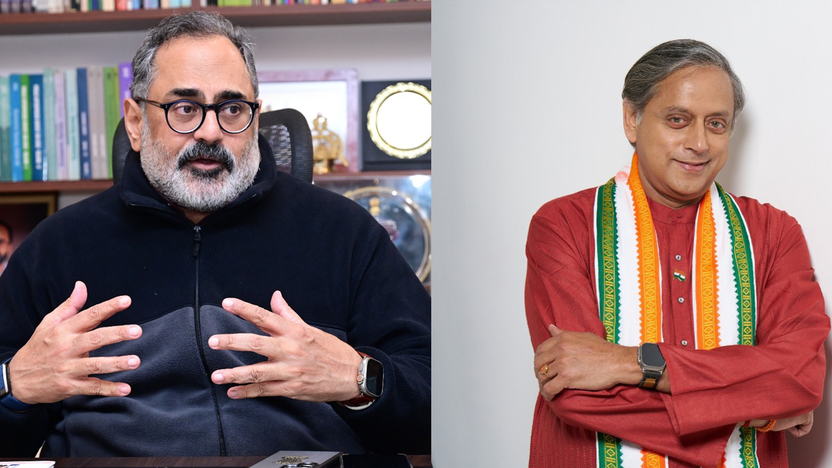 Rajeev Chandrasekhar and Sashi Tharoor