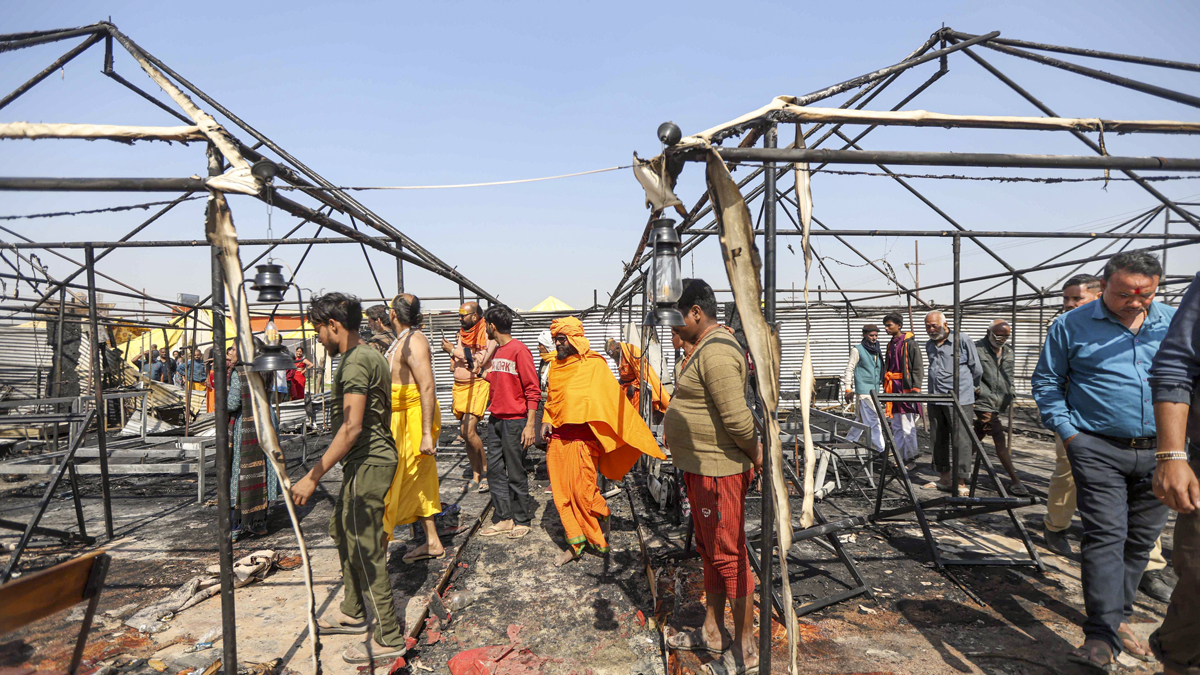 Mahakumbh fire 