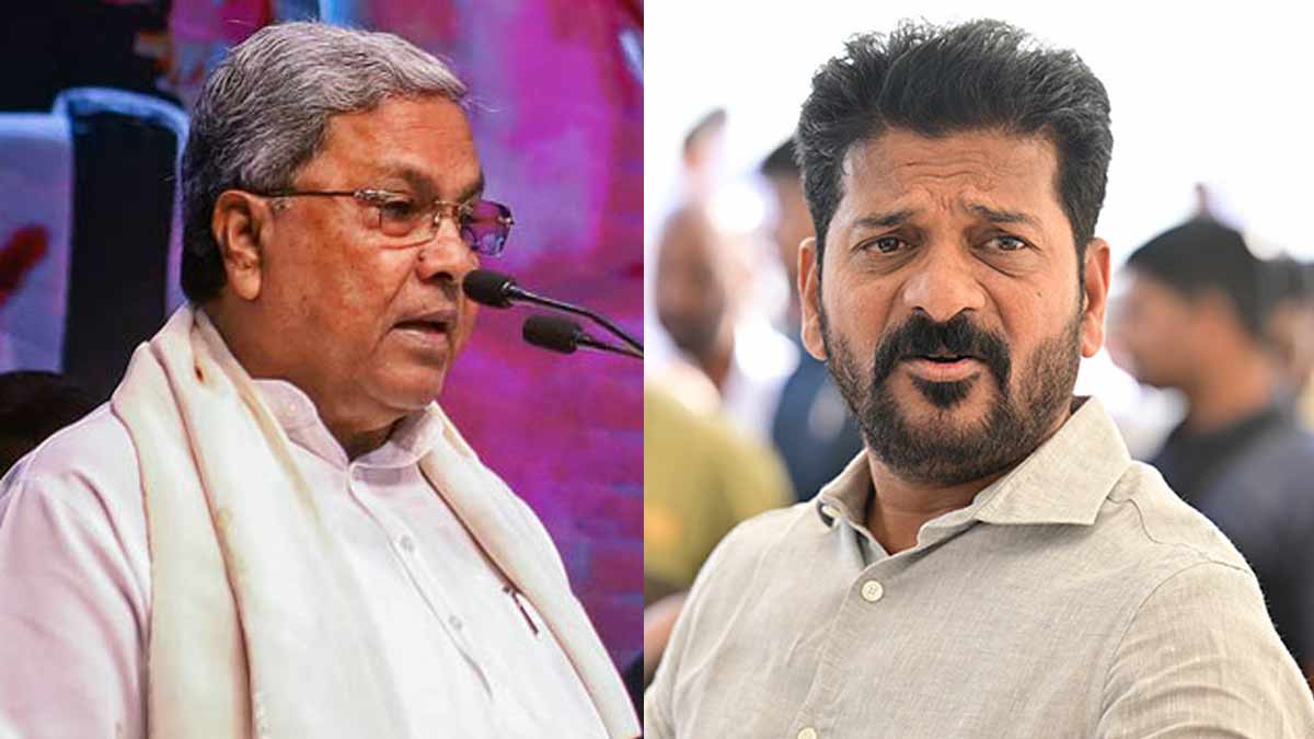 Siddaramaiah and Revanth Reddy