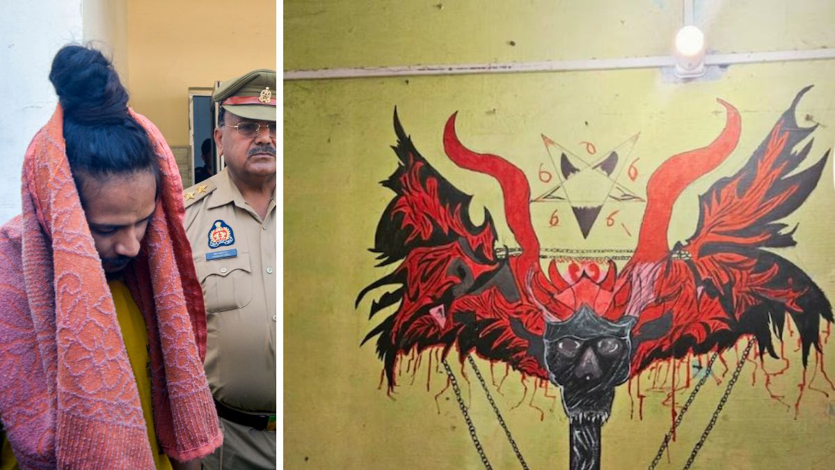 Sahil Shukla (Right) The images found on the walls of Sahil's home in Meerut | X 