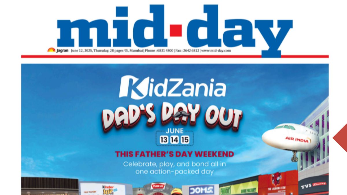 The KidZania ad on the June 12 edition of Mid-Day newspaoer | Mid-Day ePaper/Jagran