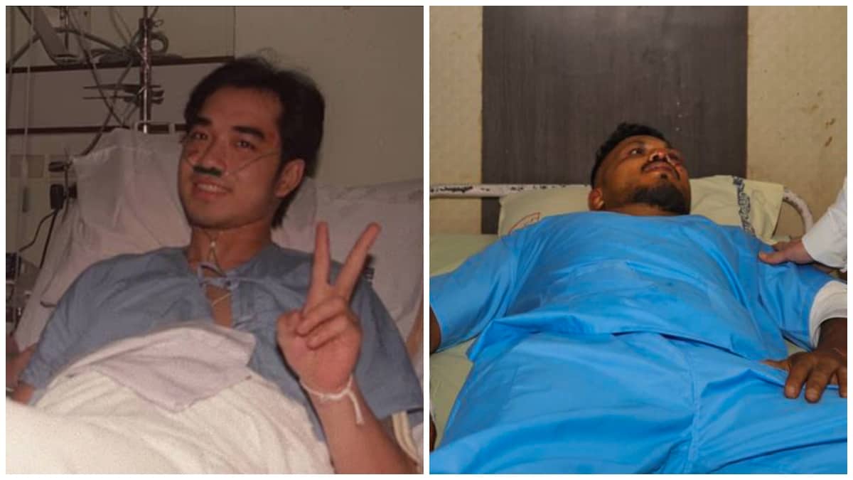 Ruangsak Loychusak in 1998 (L) and Vishwash Kumar Ramesh in 2025 | X, PTI