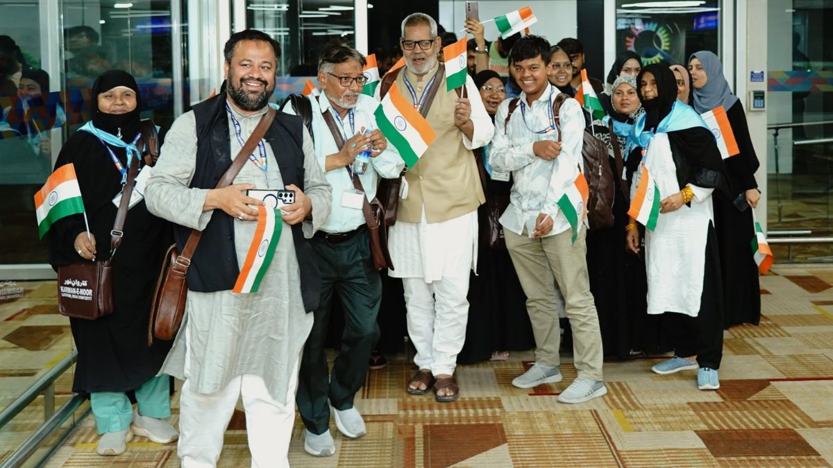 Indian citizens evacuated from Iran reach Delhi airport 