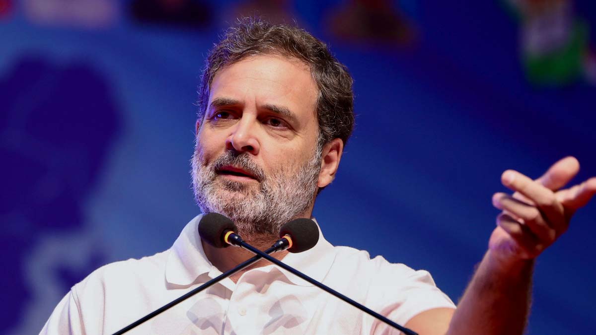 Congress MP Rahul Gandhi addresses a  party convention in Bhopal | PTI